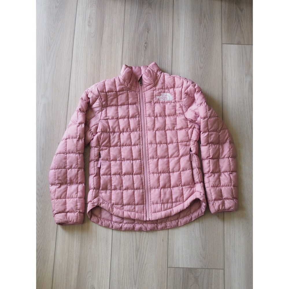North Face Girls' TNF Thermal Insulation Jacket Pink Quilted Puffer Ski Snow